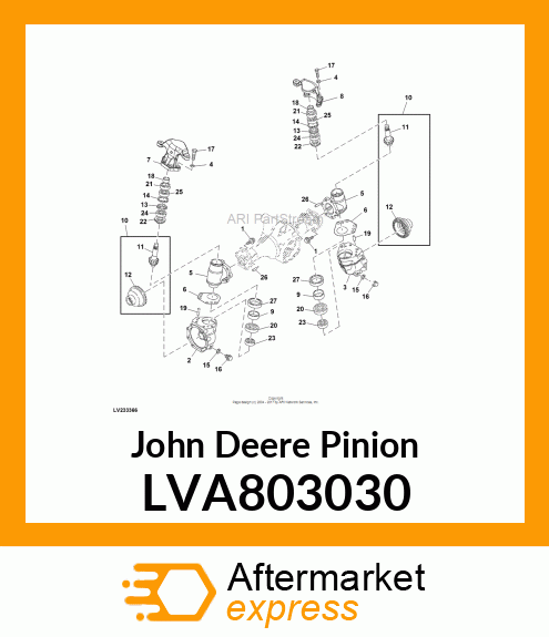 PINION, FRONT FINAL LVA803030