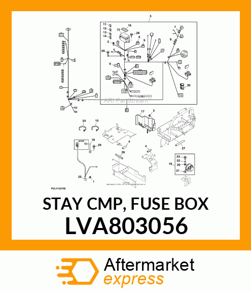 STAY CMP, FUSE BOX LVA803056