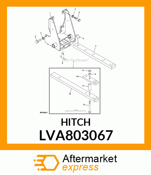 REAR HITCH ASSEMBLY LVA803067