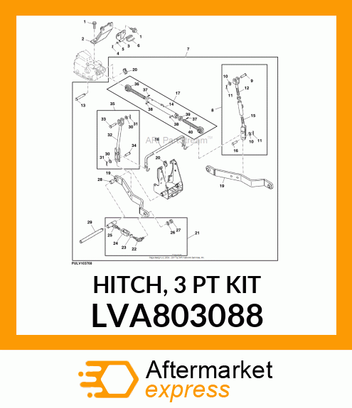 HITCH KIT, 3 LVA803088