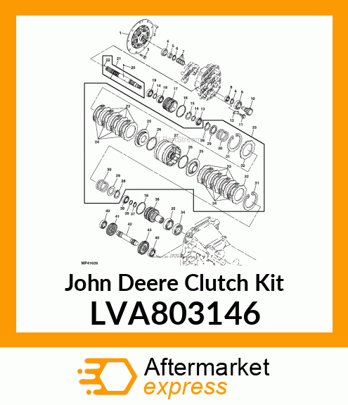 CLUTCH KIT, CLUTCH CMP P/R LVA803146