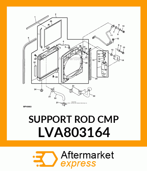 SUPPORT ROD CMP LVA803164