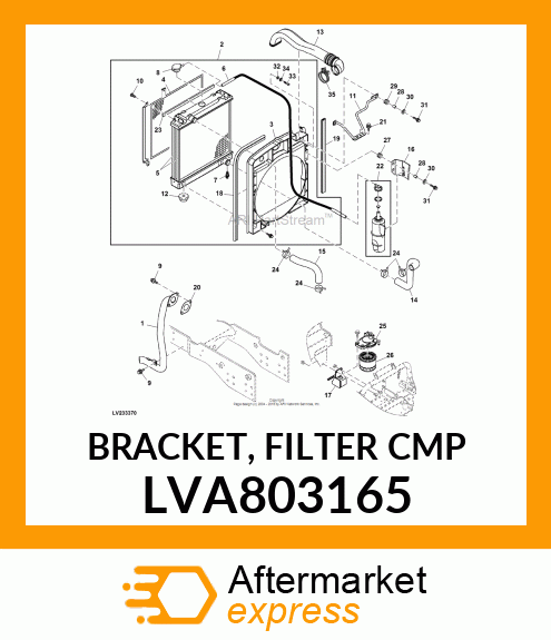 BRACKET, FILTER CMP LVA803165