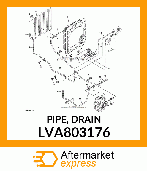 PIPE, DRAIN LVA803176