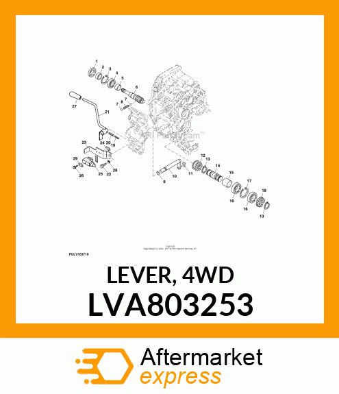 LEVER, 4WD LVA803253