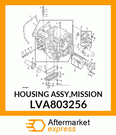 HOUSING KIT, HOUSING ASSY,MISSION LVA803256