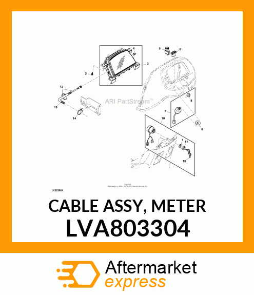 CABLE ASSY, METER LVA803304