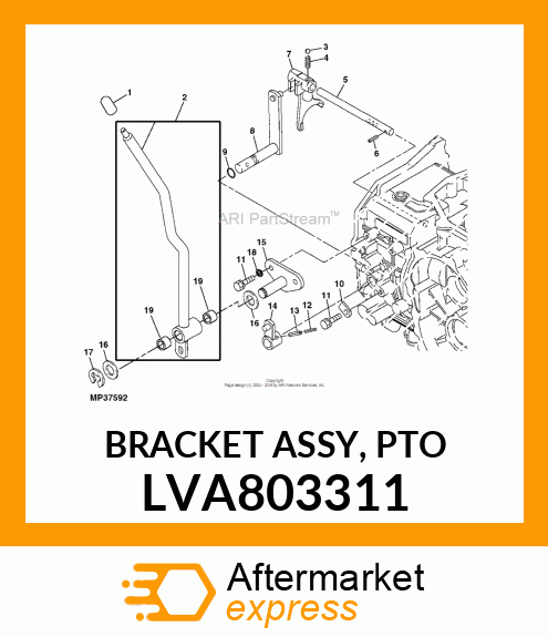 BRACKET ASSY, PTO LVA803311