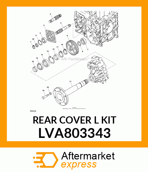 REAR COVER L KIT LVA803343