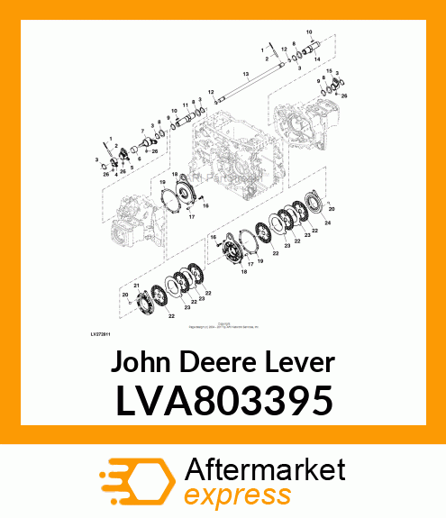 ARM BRAKE L CMP LVA803395