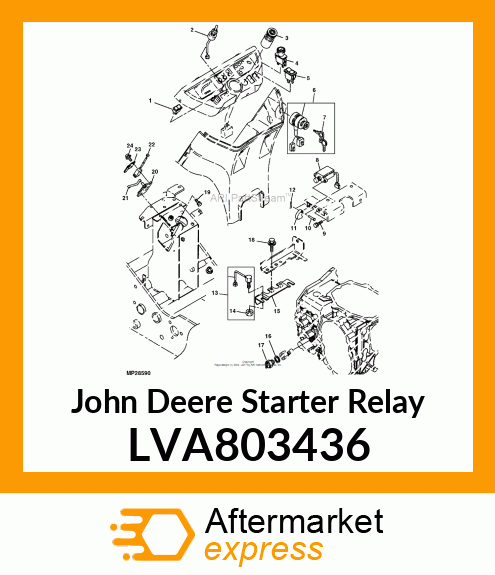 STARTER RELAY, SWITCH ASSY, STARTER LVA803436