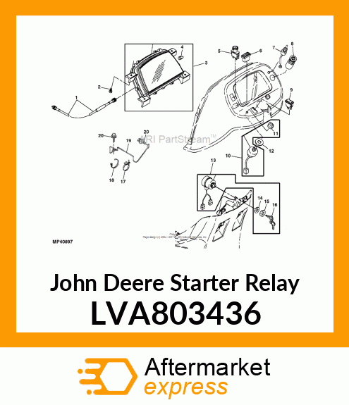 STARTER RELAY, SWITCH ASSY, STARTER LVA803436