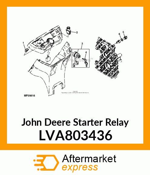 STARTER RELAY, SWITCH ASSY, STARTER LVA803436