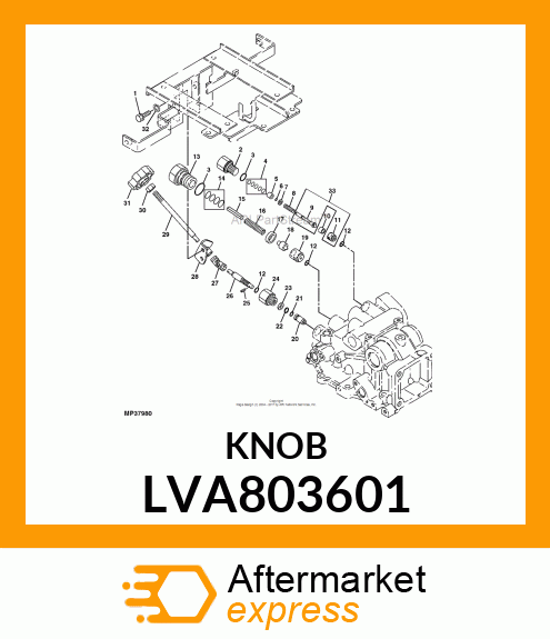 KNOB, STOP VALVE LVA803601