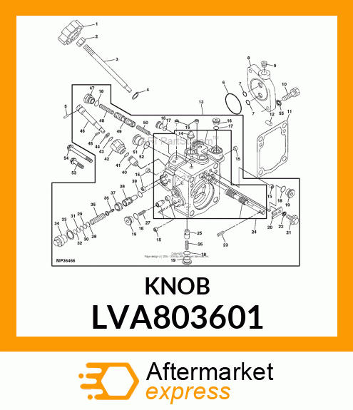 KNOB, STOP VALVE LVA803601