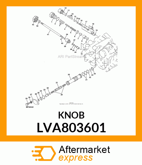 KNOB, STOP VALVE LVA803601