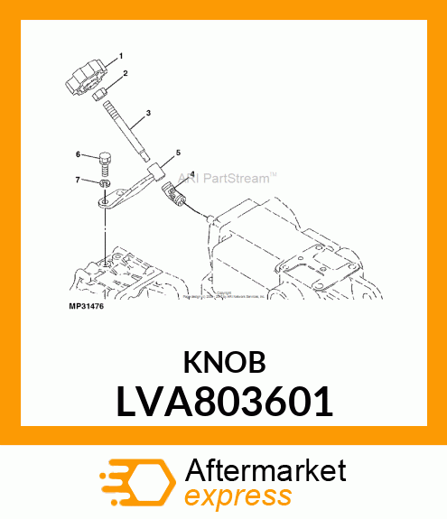 KNOB, STOP VALVE LVA803601