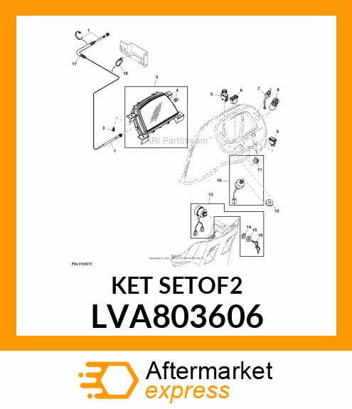 KEY KIT, KEY ASSY LVA803606