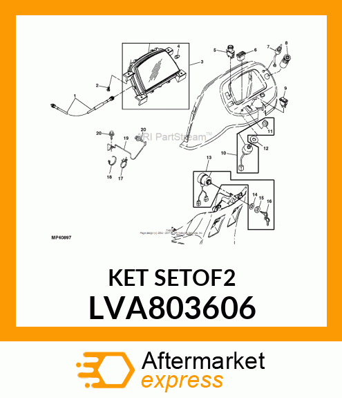 KEY KIT, KEY ASSY LVA803606