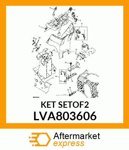 KEY KIT, KEY ASSY LVA803606