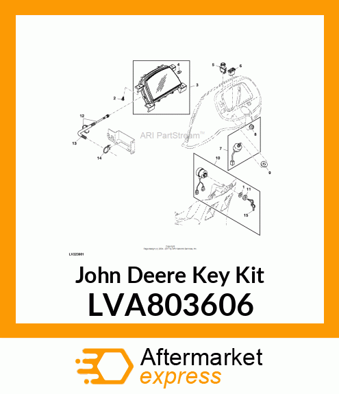 KEY KIT, KEY ASSY LVA803606