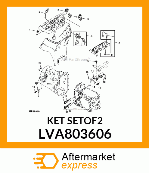 KEY KIT, KEY ASSY LVA803606