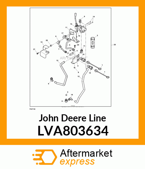 PIPE ASSY, 3RD LVA803634