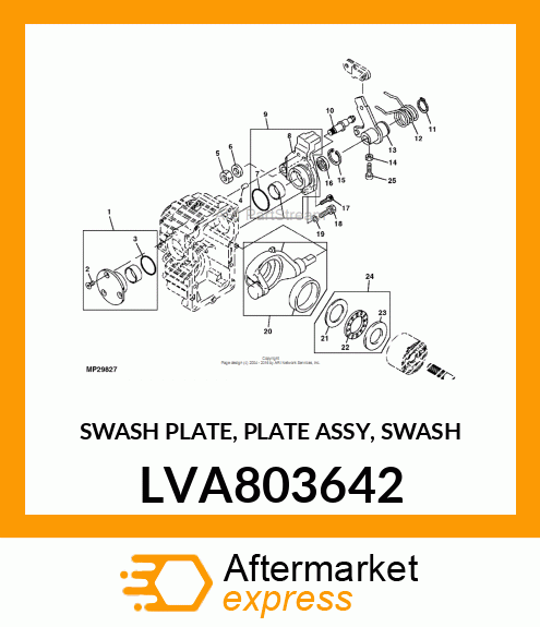 SWASH PLATE, PLATE ASSY, SWASH LVA803642