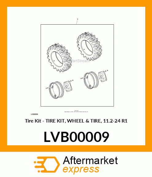 11.2-24 R1 (REAR) TIRE BUND LVB00009
