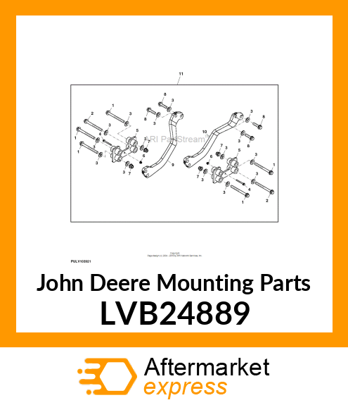 KIT, ATTACHING FRONT HITCH 2320 LVB24889