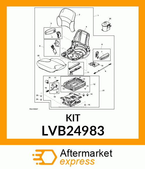 KIT, NARROW AIR SEAT LVB24983