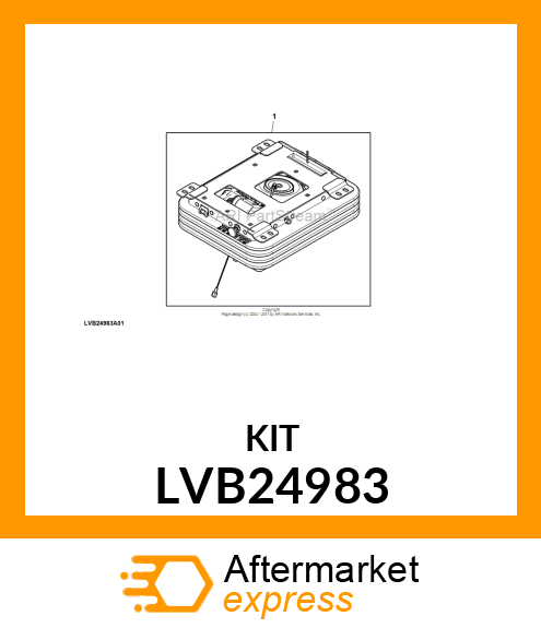 KIT, NARROW AIR SEAT LVB24983