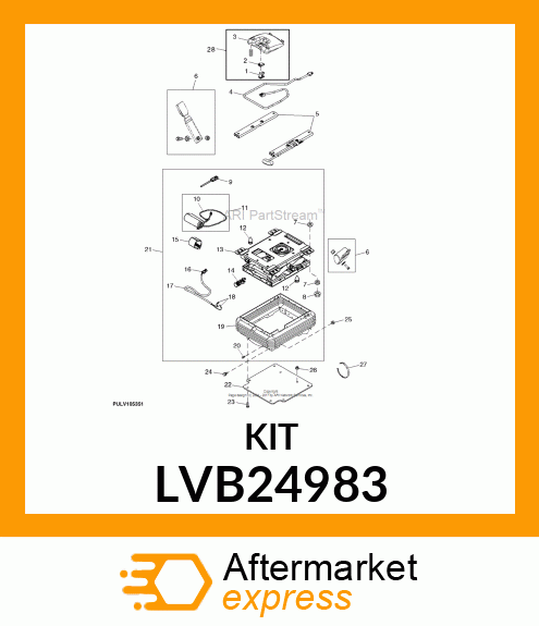 KIT, NARROW AIR SEAT LVB24983