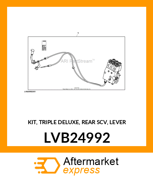 KIT, TRIPLE DELUXE, REAR SCV, LEVER LVB24992