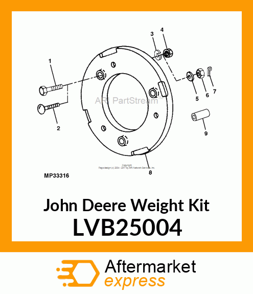 WEIGHT KIT, KIT, STARTER WEIGHT HAR LVB25004