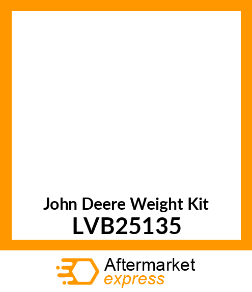 KIT,WEIGHT BRACKET (3 CYL) LVB25135