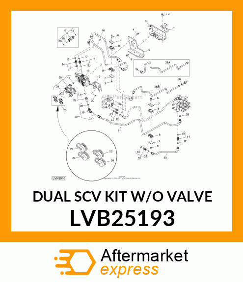 DUAL SCV KIT W/O VALVE LVB25193