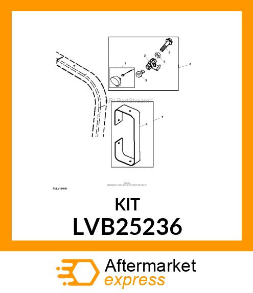 KIT, ROPS BRUSH GUARD LVB25236