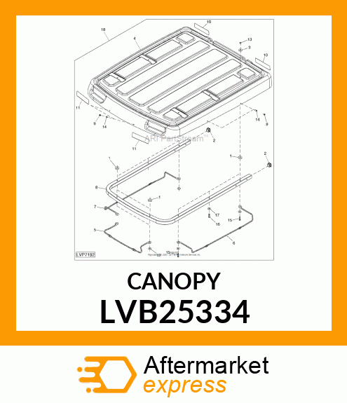 KIT, CANOPY LVB25334