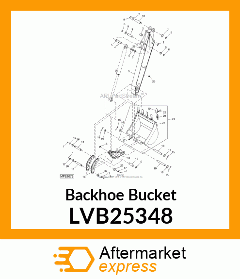 Backhoe Bucket LVB25348