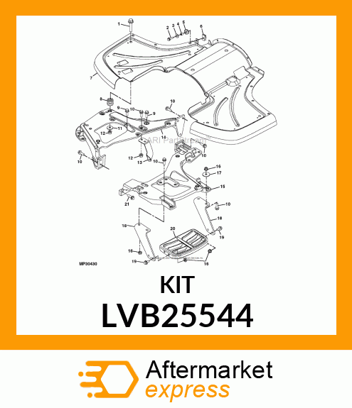 KIT, MOWER LIFT CYLINDER BRACKET LVB25544