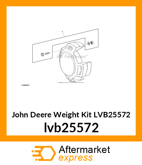 WEIGHT KIT, KIT, WHEEL WEIGHT ADDTL lvb25572