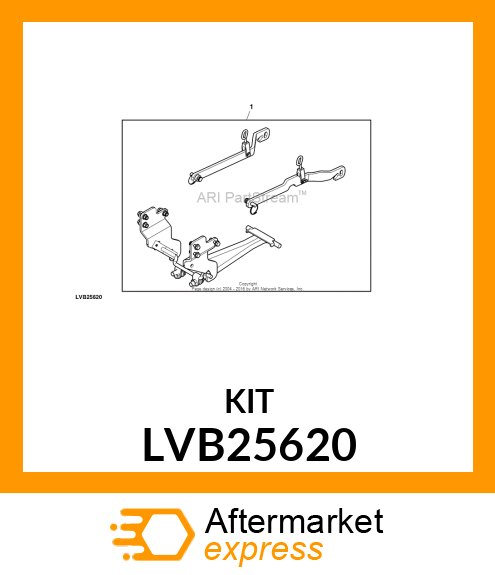 MOUNTING PARTS, BUNDLE,MOWER ATTACH LVB25620