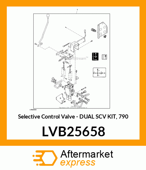 Selective Control Valve - DUAL SCV KIT, 790 LVB25658