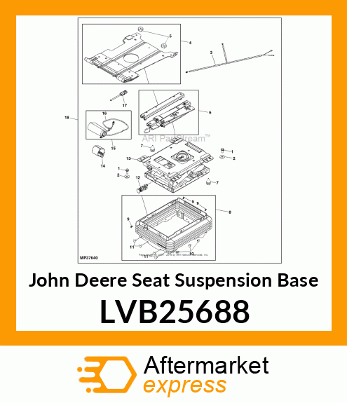 SEAT SUSPENSION, SEAT SUSP KIT, AIR LVB25688