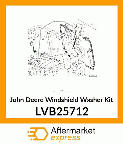 KIT, REAR WIPER AND WASHER KIT LVB25712