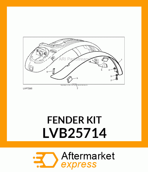 KIT, FENDER EXTENSION # LVB25714