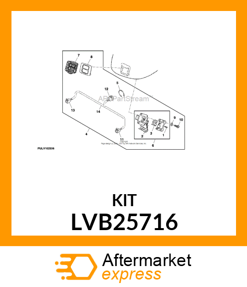 KIT, FOR EH HITCH, RH FENDER SWITC LVB25716