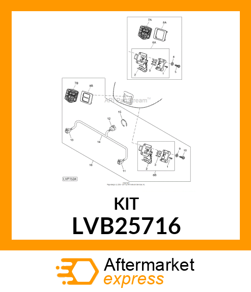 KIT, FOR EH HITCH, RH FENDER SWITC LVB25716