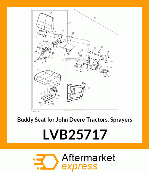 KIT, INSTRUCTIONAL SEAT KIT LVB25717